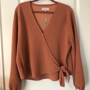 Madewell Texture & Thread wrap top
